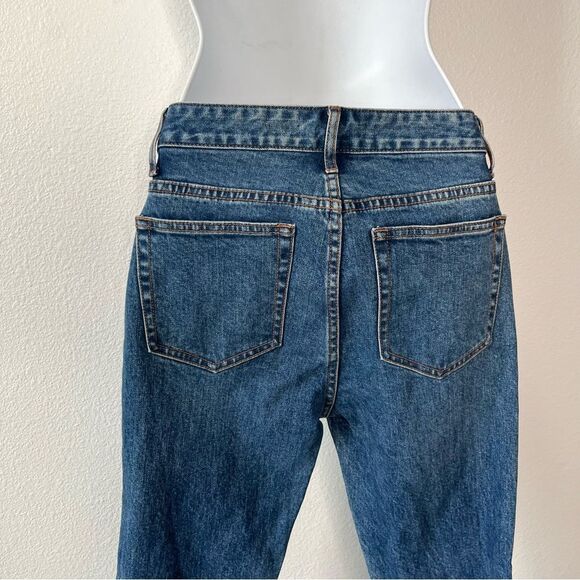 NWT Something Navy High Waisted Straight Leg Blue Jeans Size 0 - Picture 5 of 8